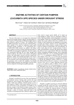 (cucurbita spp) species under drought stress