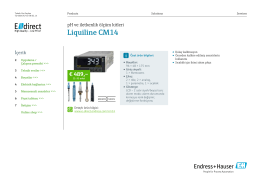 TD Liquiline CM14 (PDF 2,63 MB) - E-direct