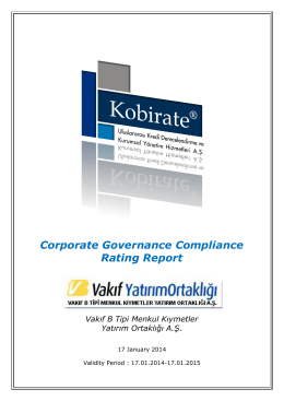 Corporate Governance Compliance Rating Report