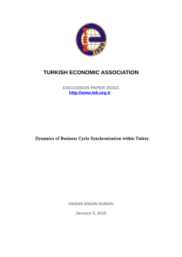 TURKISH ECONOMIC ASSOCIATION