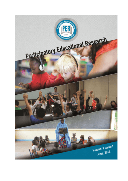 Cover Pages - Participatory Educational Research (PER)