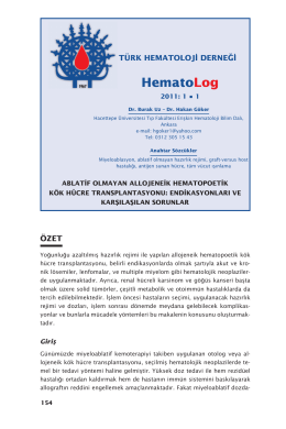 00 yeni.indd - Türk Hematoloji Derneği