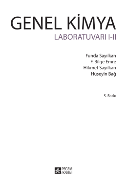 Genel Kimya Labaratuvar I.II 21.09.indb