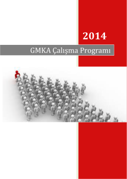 GMKA 2014 Çalışma Programı - Güney Marmara Kalkınma Ajansı