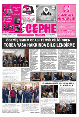 7.11.2014 Tarihli Cephe Gazetesi