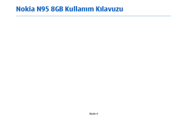 PDF Nokia N95 8GB Kullanım Kılavuzu