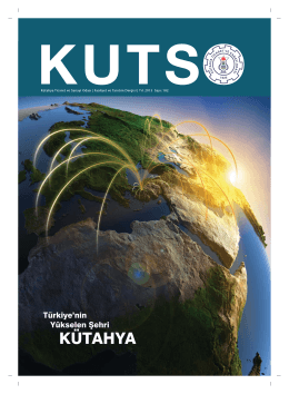 kutso dergi sayı 182 - Kütahya Ticaret ve Sanayi Odası