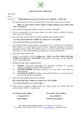 İbn-i Melek OSB Mahallesi TOSBİ Yol 1 Sokak No:17 Tire İzmir Tel