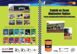 Traktör ve Tarım Makineleri Yağları Katalog İndir (PDF)