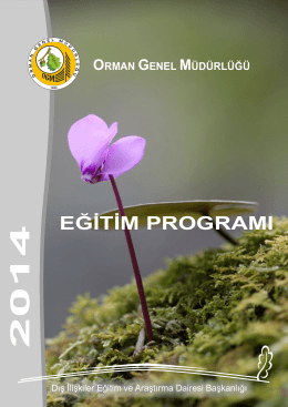 eğitim programı 2014 - Orman Genel Müdürlüğü
