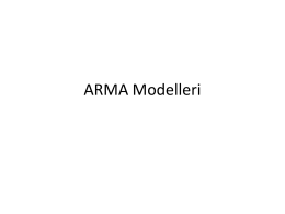 ARMA Modelleri