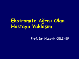 Ekstremite ağrısı olan hastaya yaklaşım