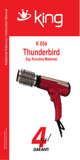 K 054 Thunderbird Kullanma con