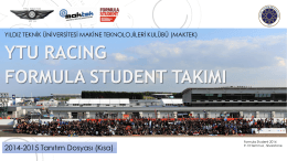 PowerPoint Sunusu - YTU Racing Formula Student Projesi