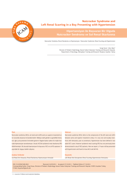 Nutcracker Syndrome and Left Renal Scarring in a Boy Presenting