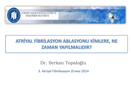 Serhan Topaloğlu - 4. atriyal fibrilasyon zirvesi 2015