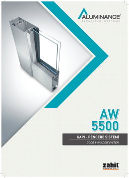 AW 5500 - Akmanlar Alüminyum Profil Market