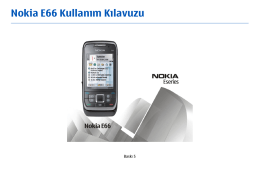 Nokia E66 Kullanım Kılavuzu