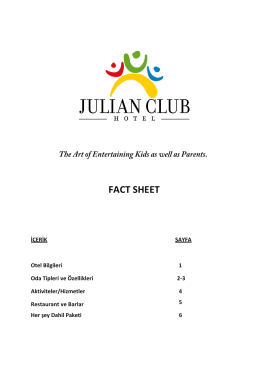 FACT SHEET - Julian Hotels