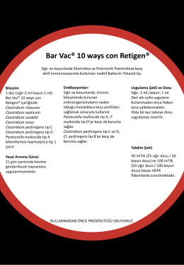 Bar Vac® 10 ways con Retigen - Boehringer Ingelheim Türkiye
