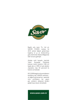 e-katalog - Savor Foods