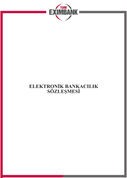 Elektronik Bankacılık Sözleşmesi