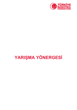 yarışma yönergesi - Türkiye Basketbol Federasyonu