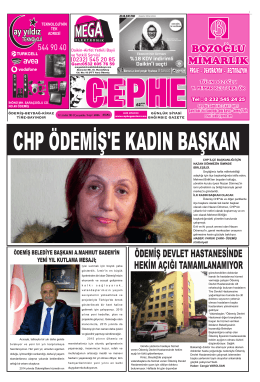31.12.2014 Tarihli Cephe Gazetesi
