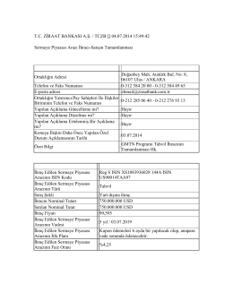 04.07.2014-GMTN Programı Tahvil İhracının Tamamlanması Hk.