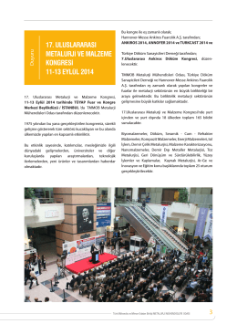 17. uluslararası metalurji ve malzeme kongresi 11
