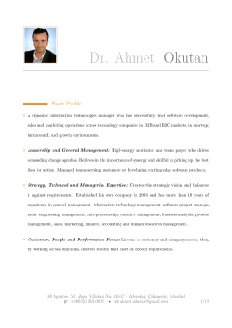 Dr. Ahmet Okutan –