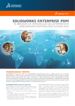 SOLIDWORKS Enterprise PDM Veri Sayfası