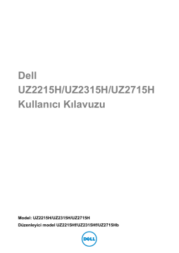 Dell UZ2715H Kullanım Kılavuzu
