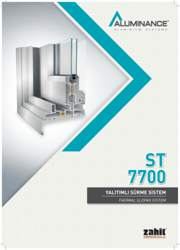 st 7700 yalıtımlı sürme sistem - Akmanlar Alüminyum Profil Market