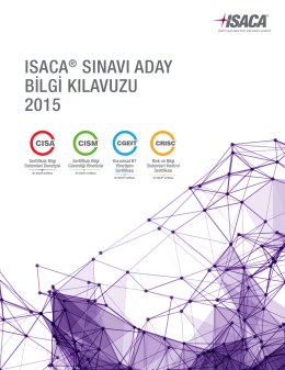 ısaca® sınavı aday bilgi kılavuzu 2015