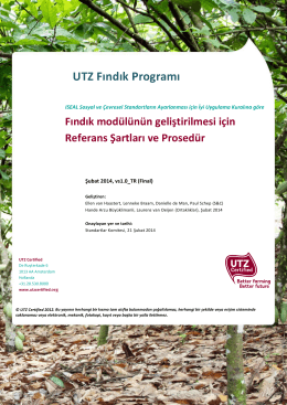 UTZ Fındık Programı