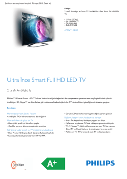 Product Leaflet: 119 cm (47 inç) Ultra İnce Smart Full HD
