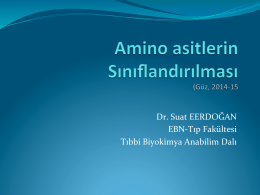 Tıp_Ders2_Amino asitlerin sınıflandırılması, nonpolar amino asitler