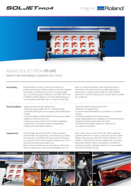 Roland SOLJET PRO4 XR-640 - OTS Dijital Baskı Çözümleri