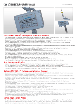 DelcomRF PWM-H® Profesyonel Kablosuz Modem DelcomRF PWM