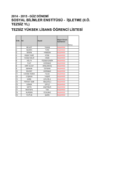 İşletme II.Ö. Tezsiz YL.xlsx - ÇOMÜ