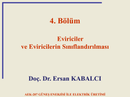 Eviriciler ve Eviricilerin Sınıflandırılması