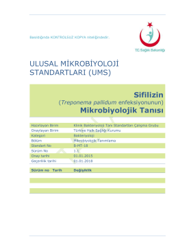 Sifiliz - Türkiye Halk Sağlığı Kurumu