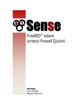 FreeBSD® tabanlı ücretsiz Firewall Çözümü