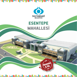 ESENTEPE MAHALLESİ - Sultangazi Belediyesi