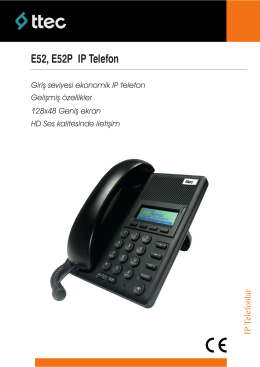 E52, E52P IP Telefon - IP Telefon Modelleri
