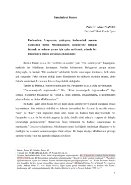 Prof. Dr. Ahmet Yaman - Samimiyet Sınavı