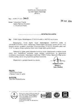 2 B EKı 2014 - mersin - mezitli ilçe millî eğitim müdürlüğü