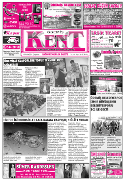 10-12-2014 Tarihli Kent Gazetesi
