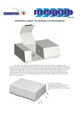 scıencetech marka teo 200 model ftır spektrometre